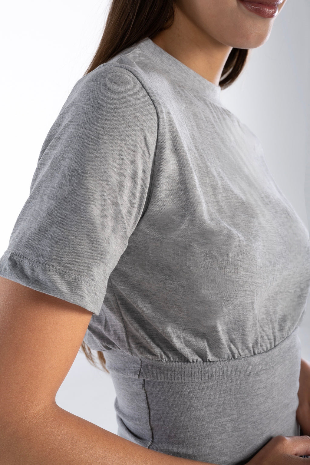 Grey Corset Tee