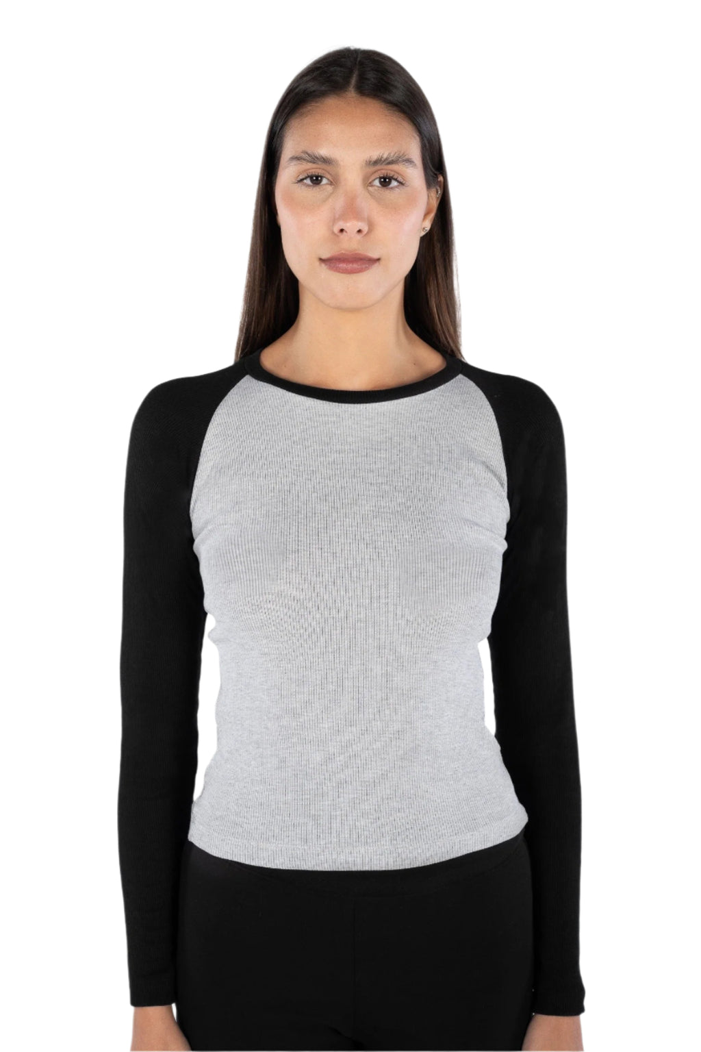Black x Grey Baseball Long Sleeve
