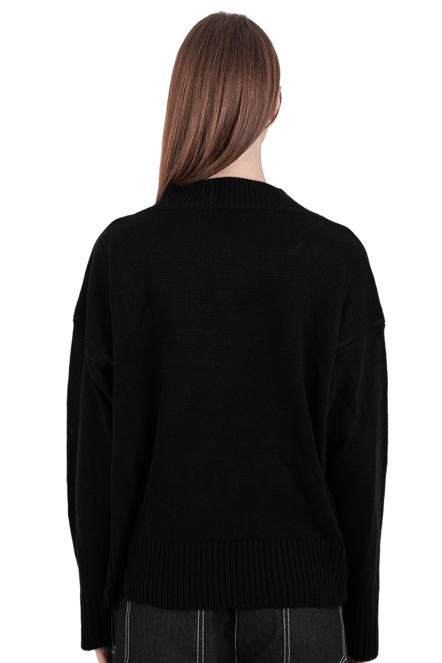 Black knit sweater