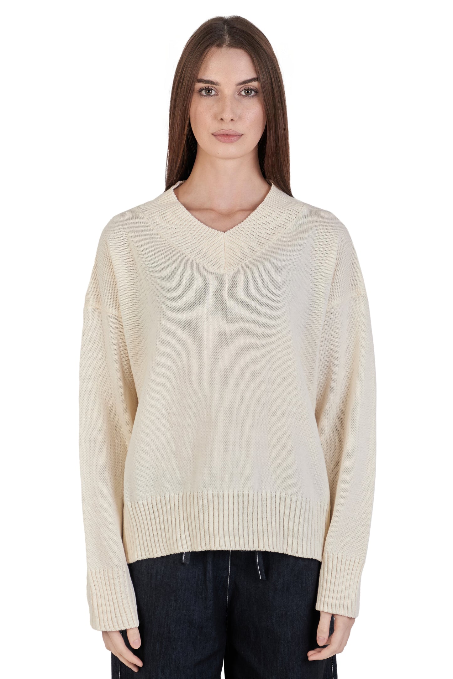 Off-white knit sweater