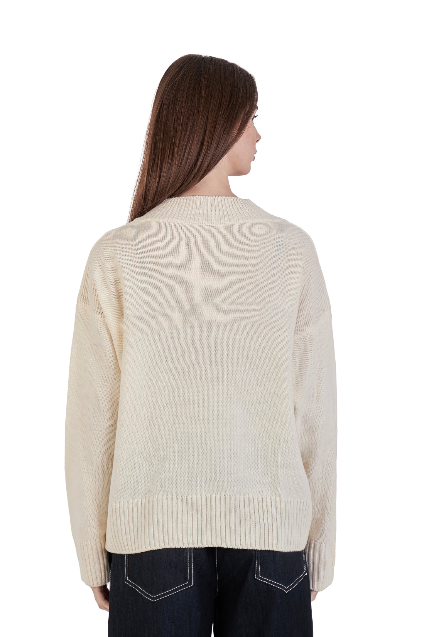 Off-white knit sweater