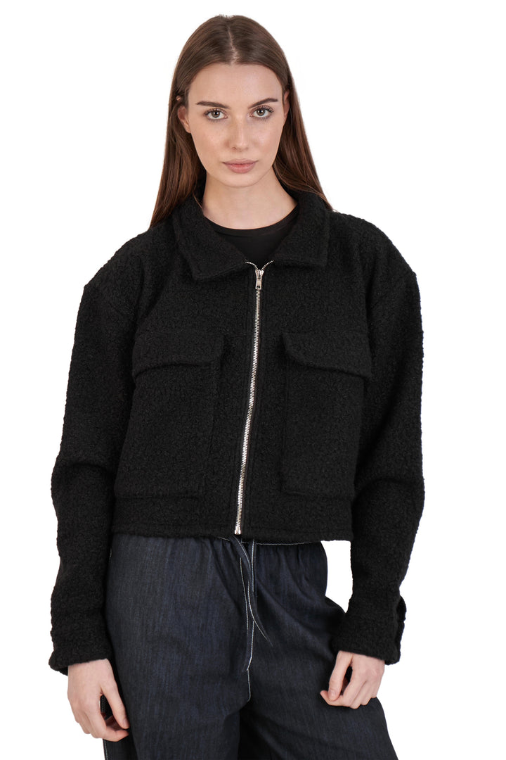 Bouclé Black Jacket