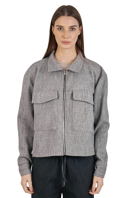 Grey Zip-Up jacket