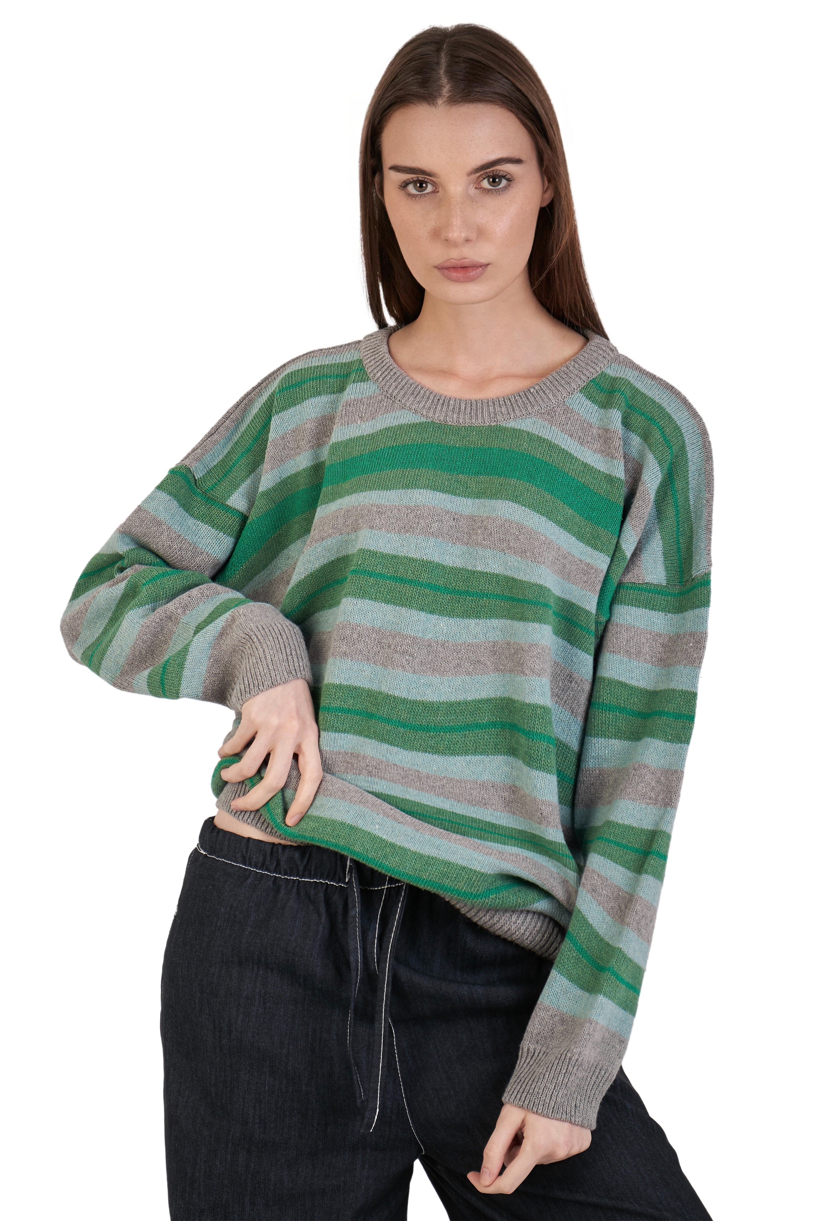 Striped Knit Sweater