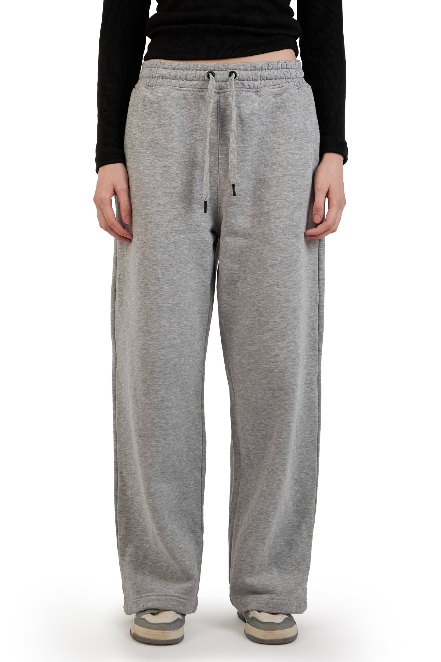 Grey wide leg jogger