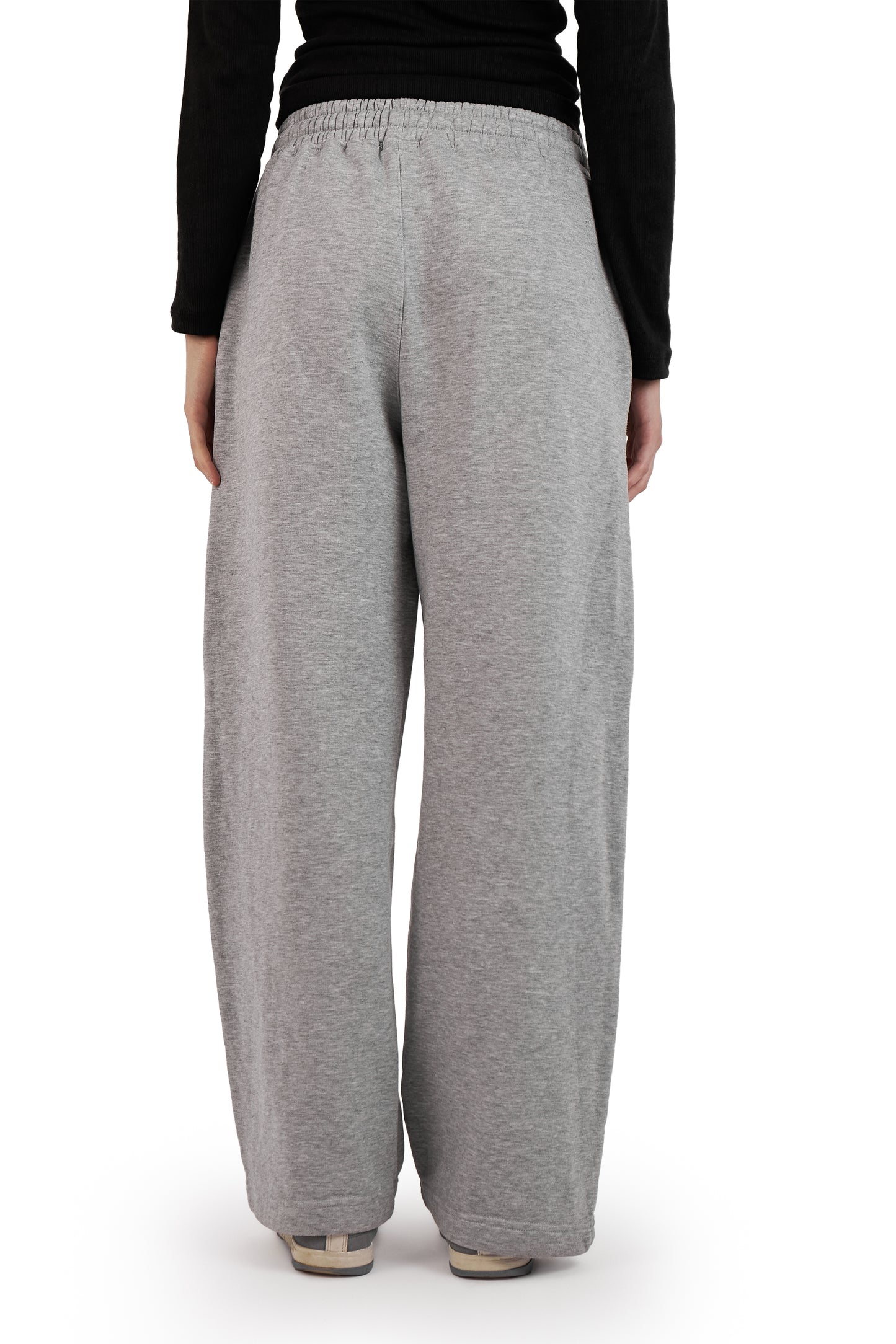 Grey wide leg jogger