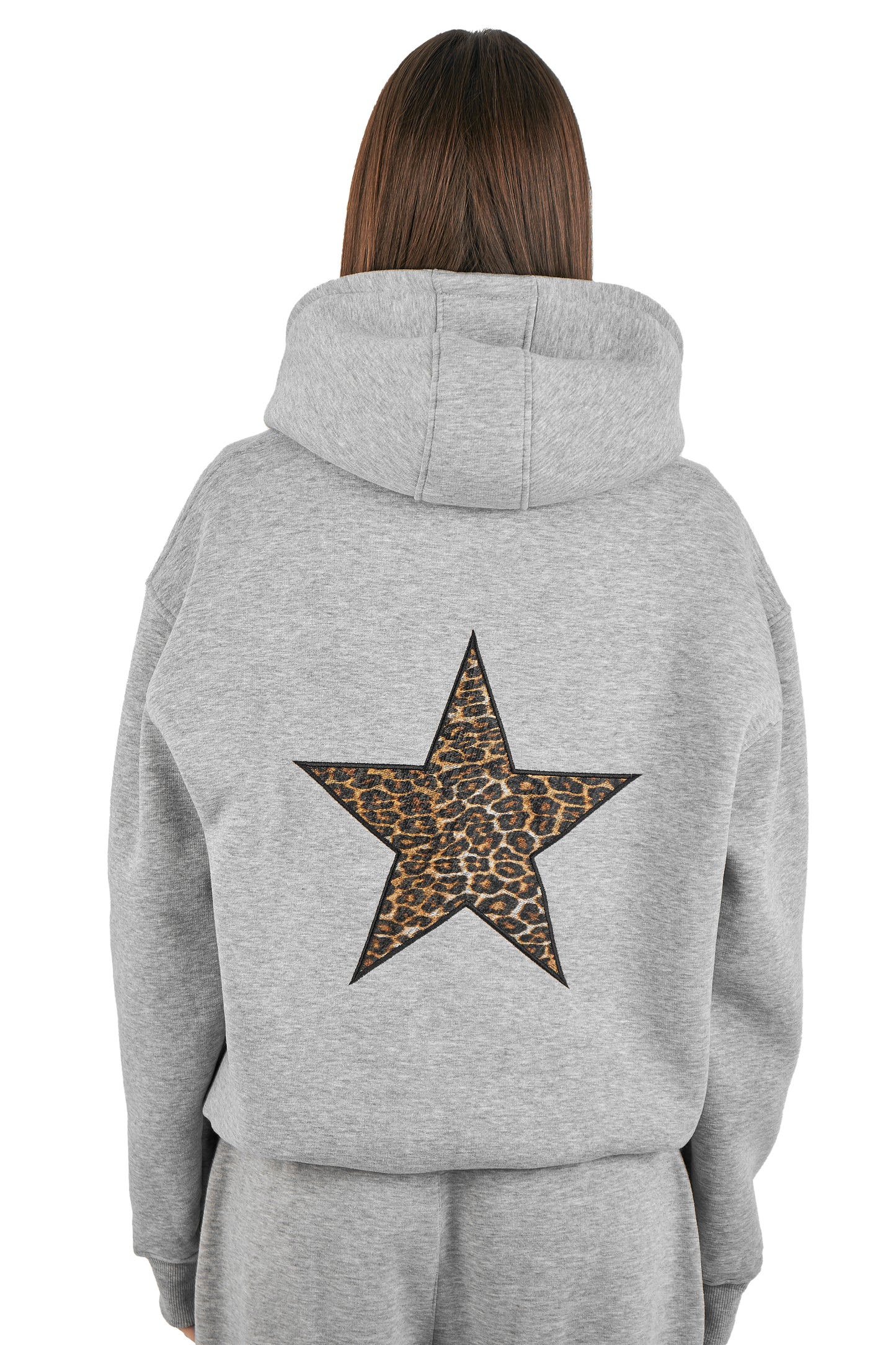 Grey star hoodie