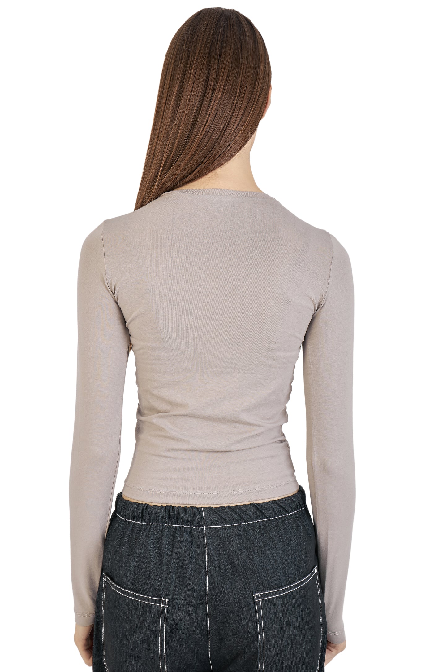 Grey basic long sleeve