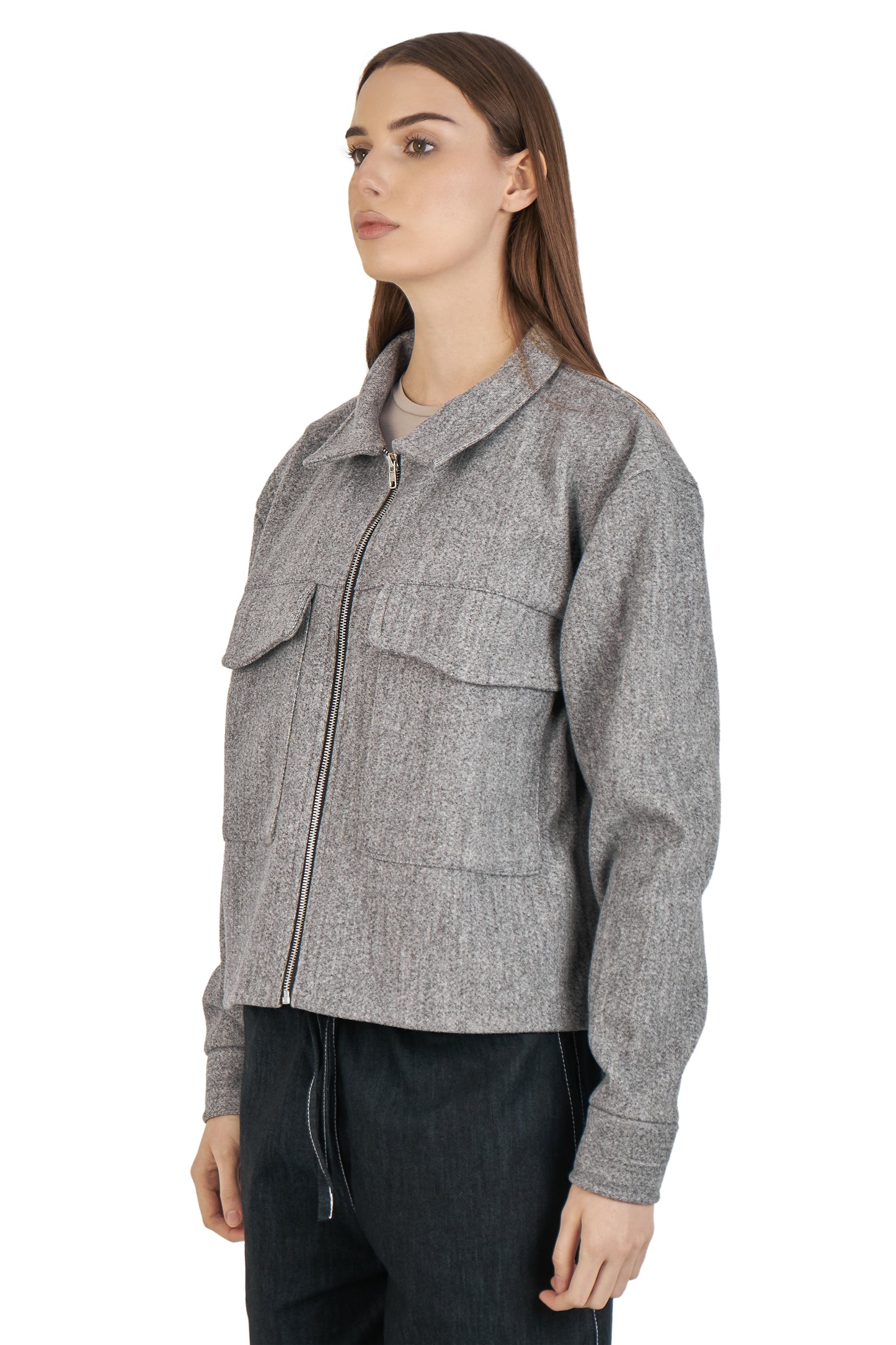 Grey Zip-Up jacket