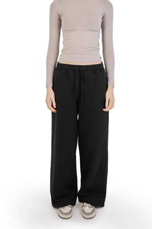 Black Wide Leg Joggers