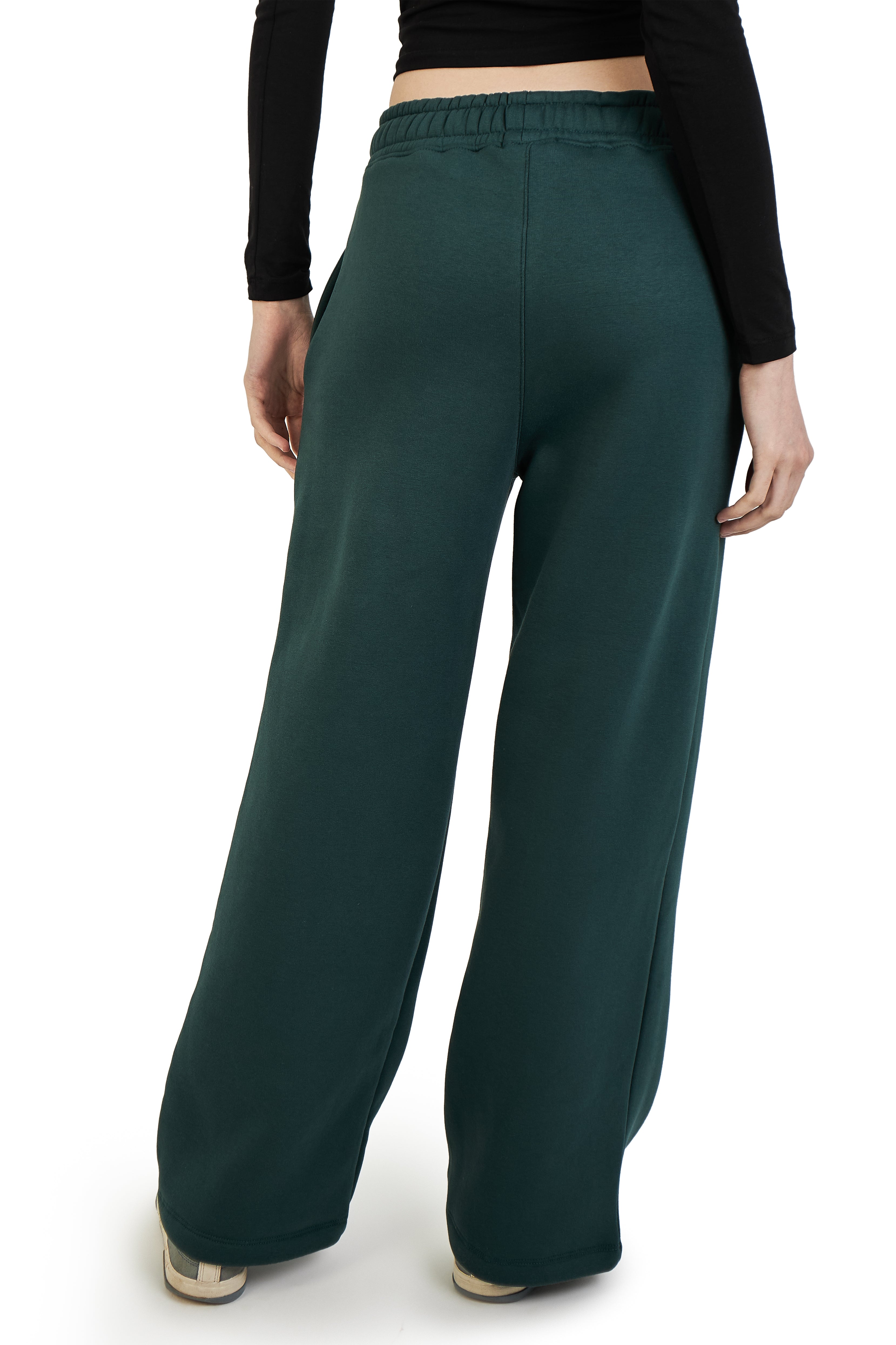 Green Wide Leg Joggers