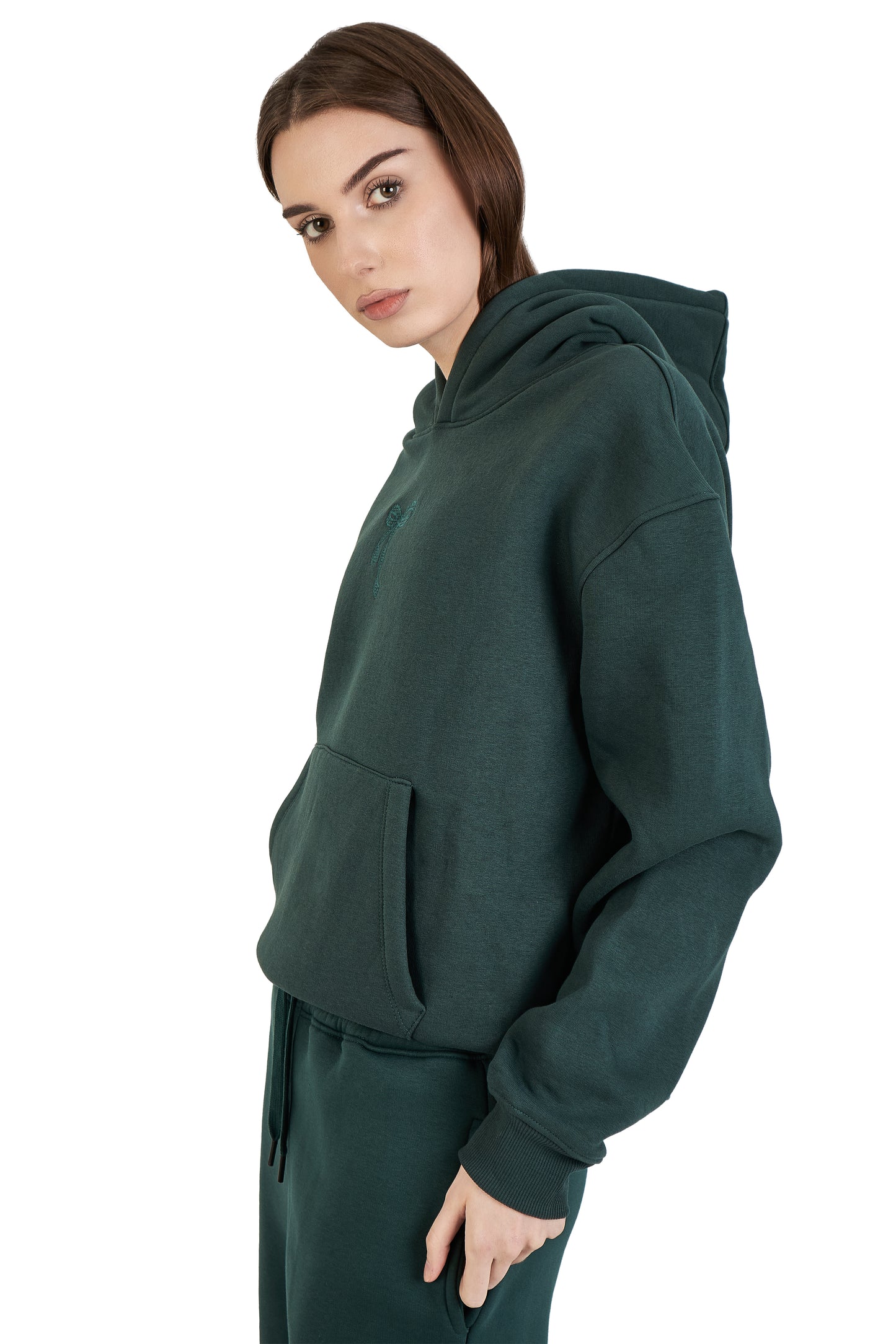 Green bow hoodie