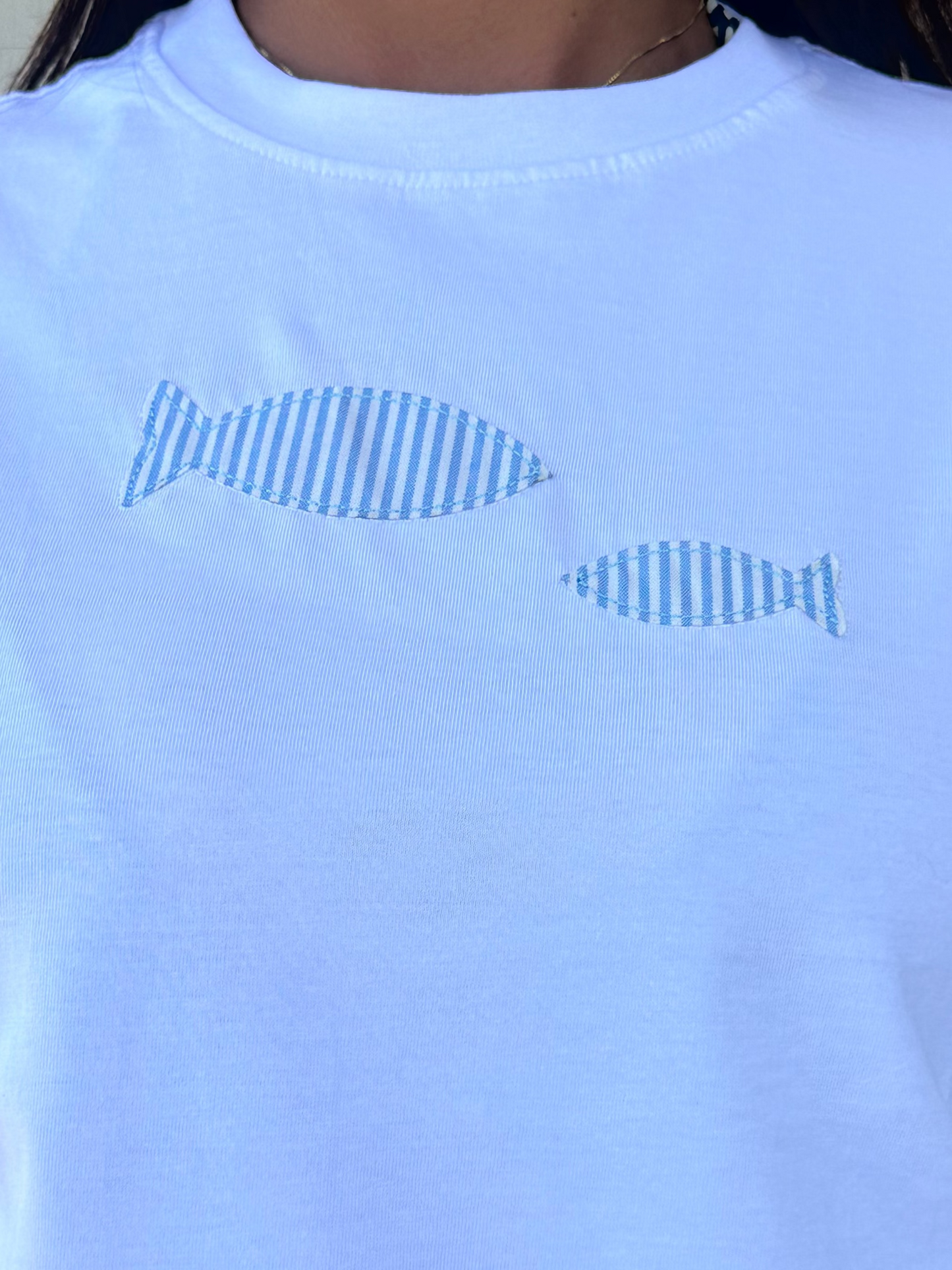 Striped fish T shirt
