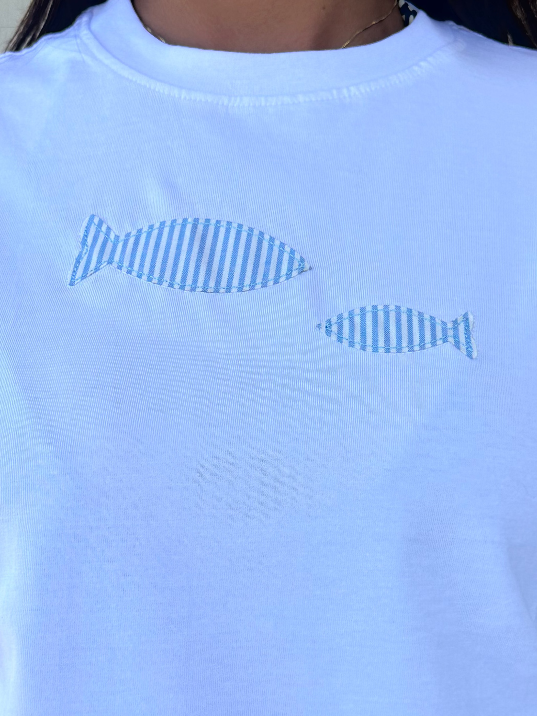 Striped fish T shirt