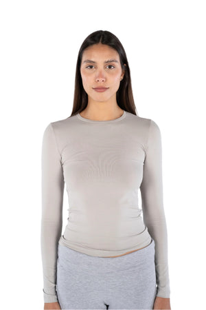 Grey Basic Long Sleeve