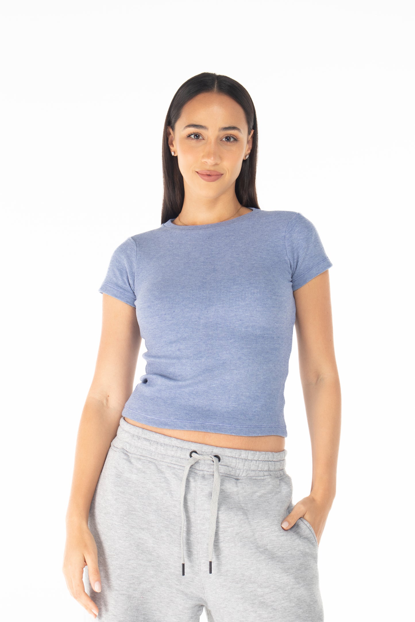 Blue basic top