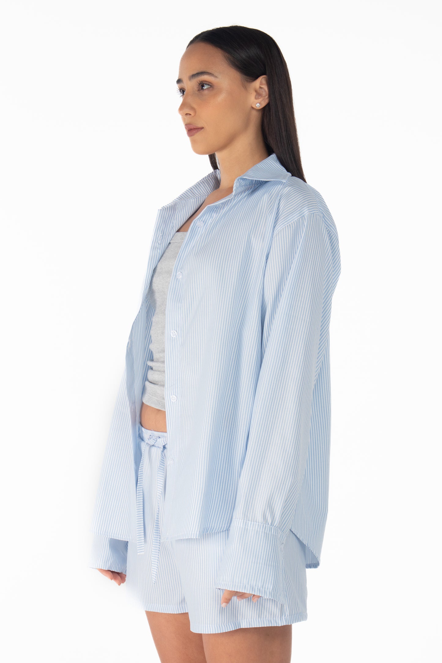 Scandi blue shirt