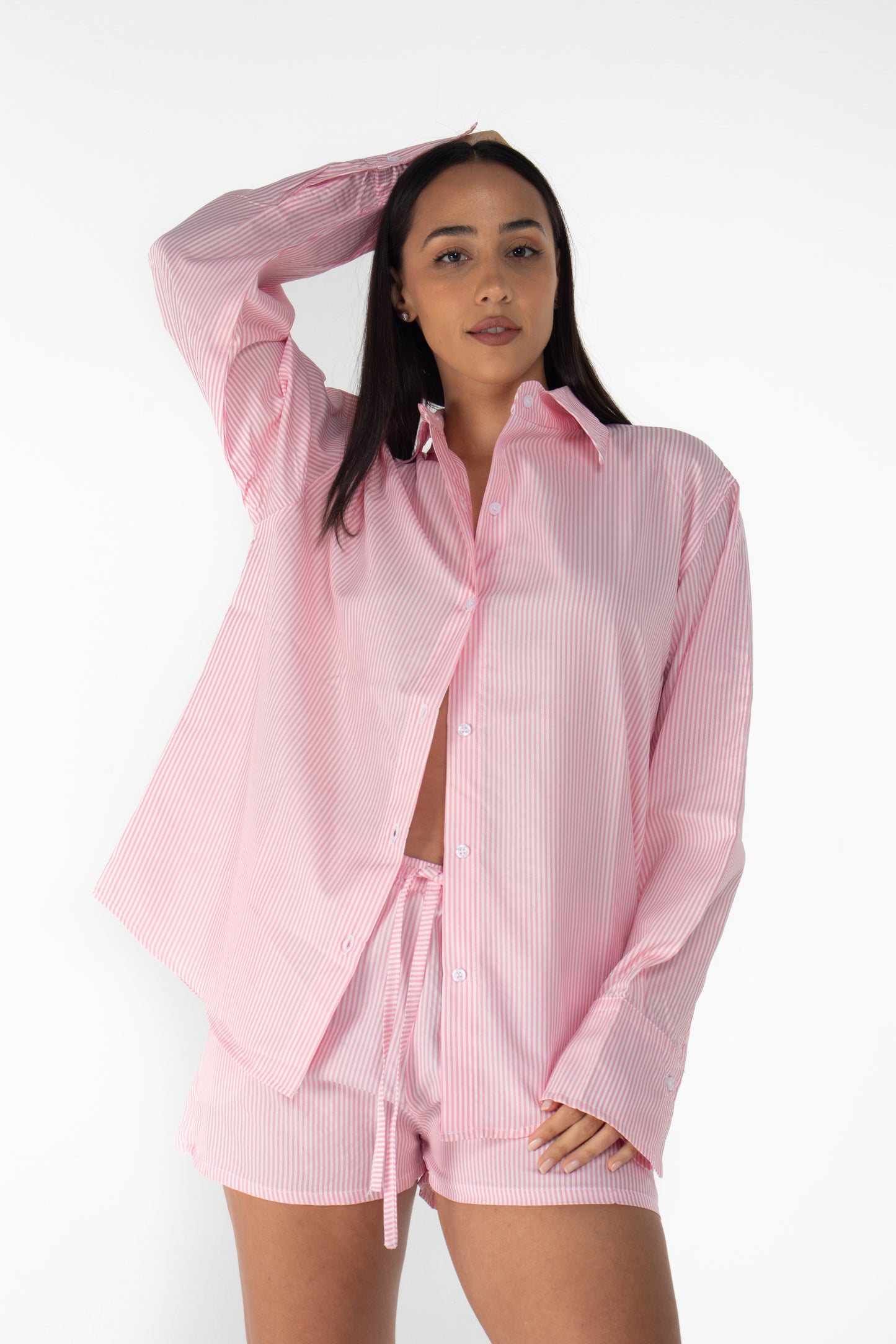 Scandi pink shirt