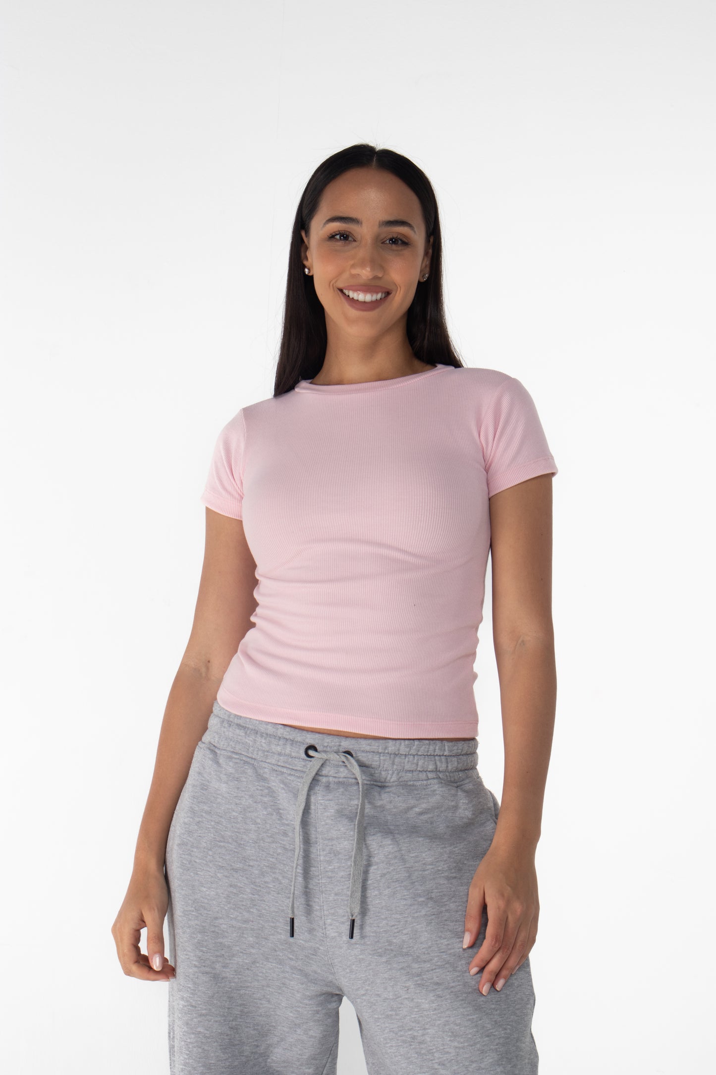 Pink basic top