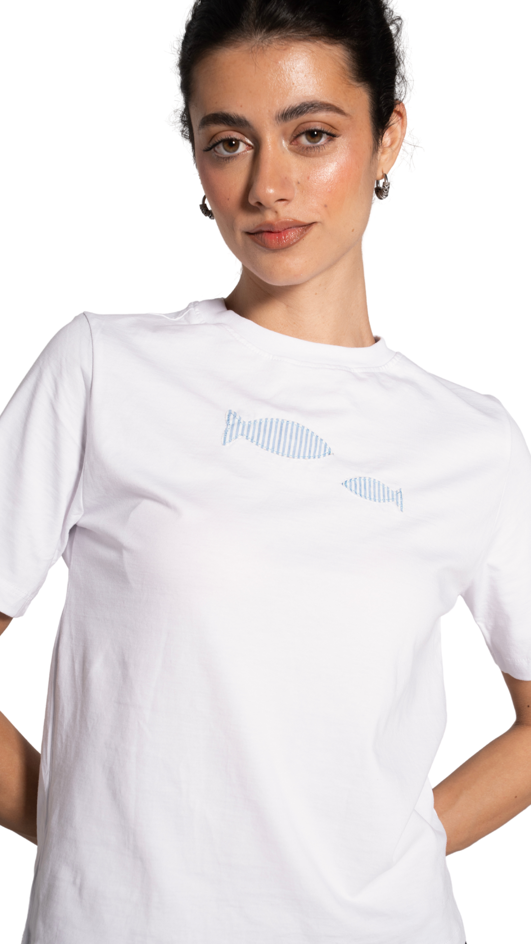 Striped fish T shirt