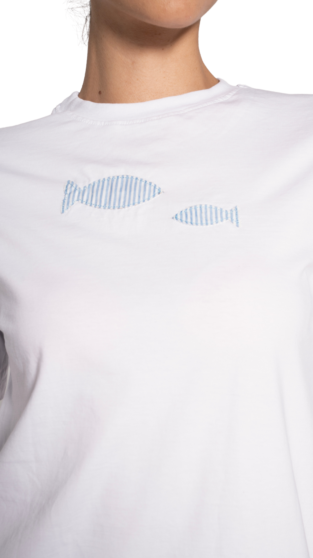 Striped fish T shirt