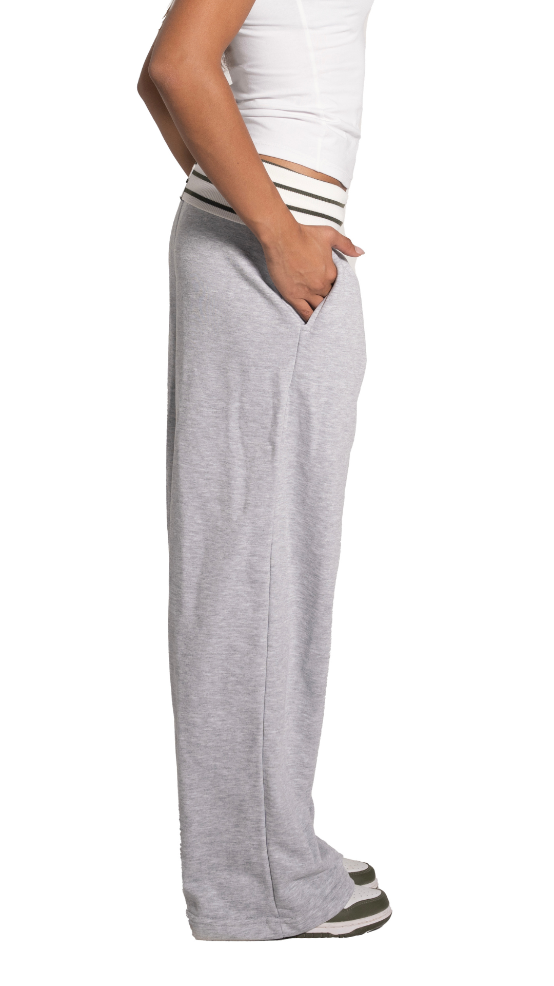 Grey Waist Sweatpants