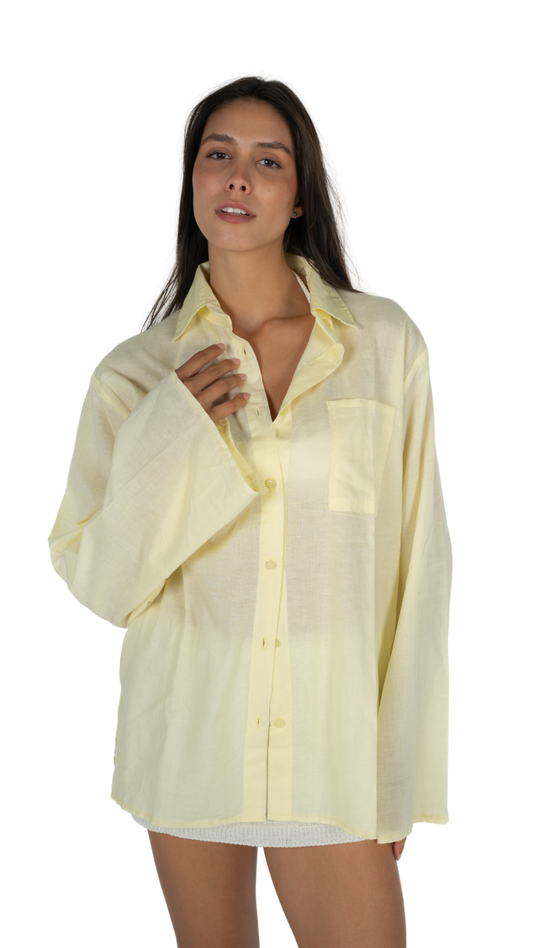 Butter Yellow Loose Shirt