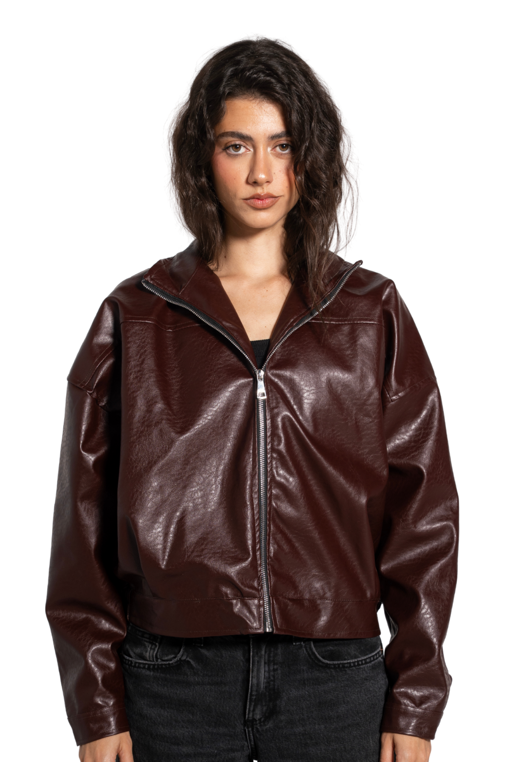 Burgundy Leather Jacket