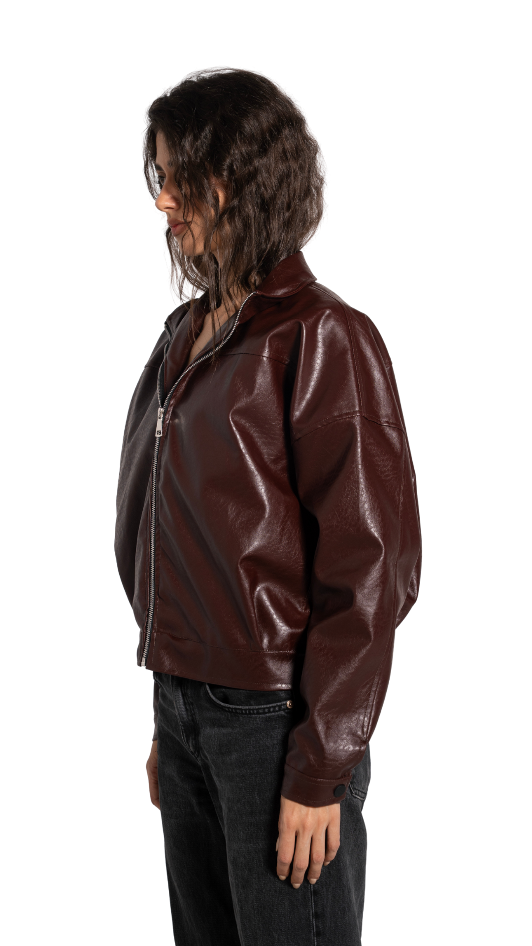 Burgundy Leather Jacket