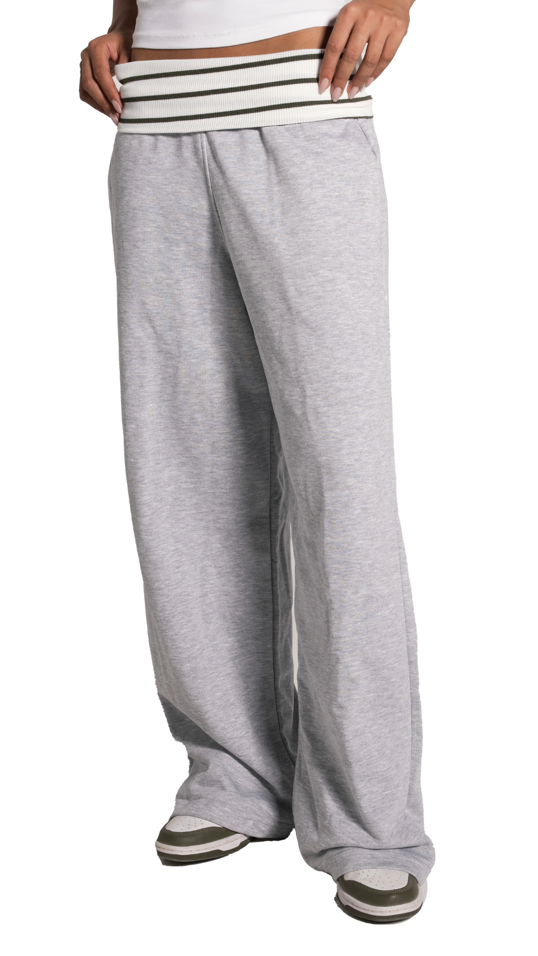 Grey Waist Sweatpants