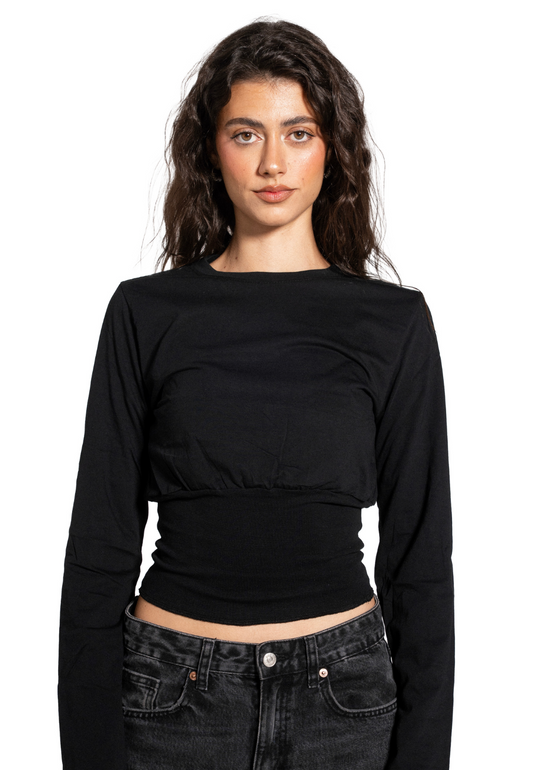 Black Corset Long Sleeve