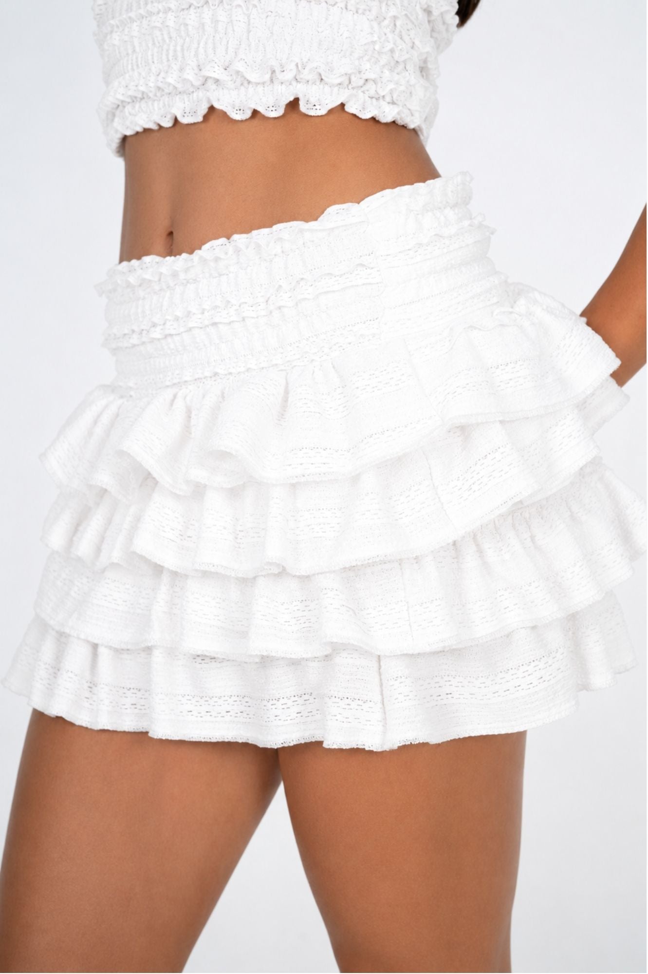 Ruffles White Set