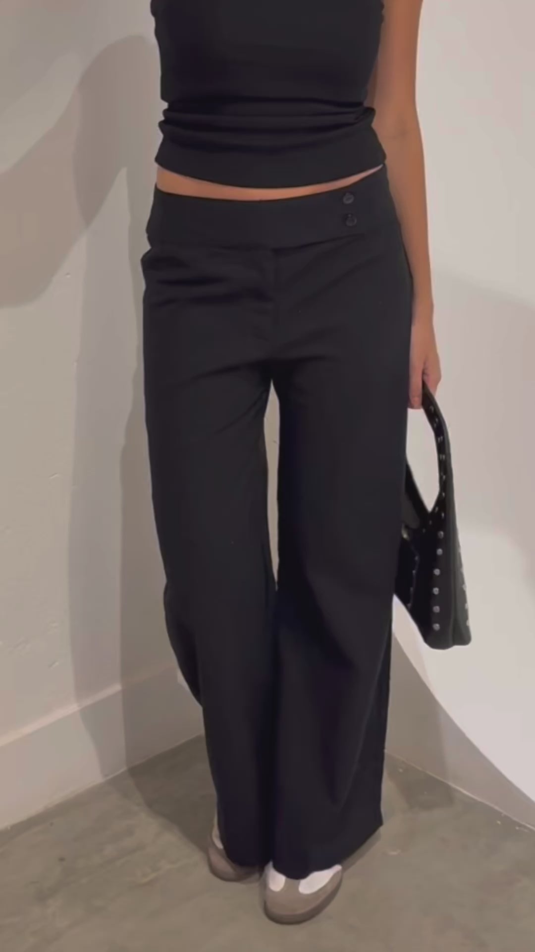 Black Breezy linen pants